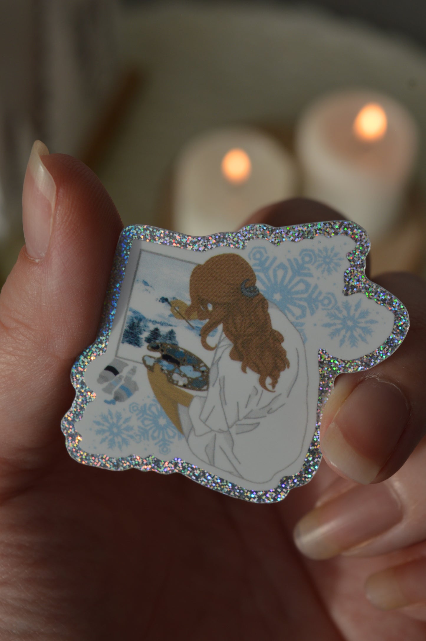Sticker peintresse Starlight & Frost