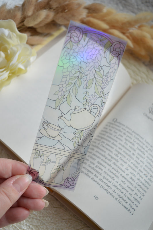 Marque-pages vitrail Violet