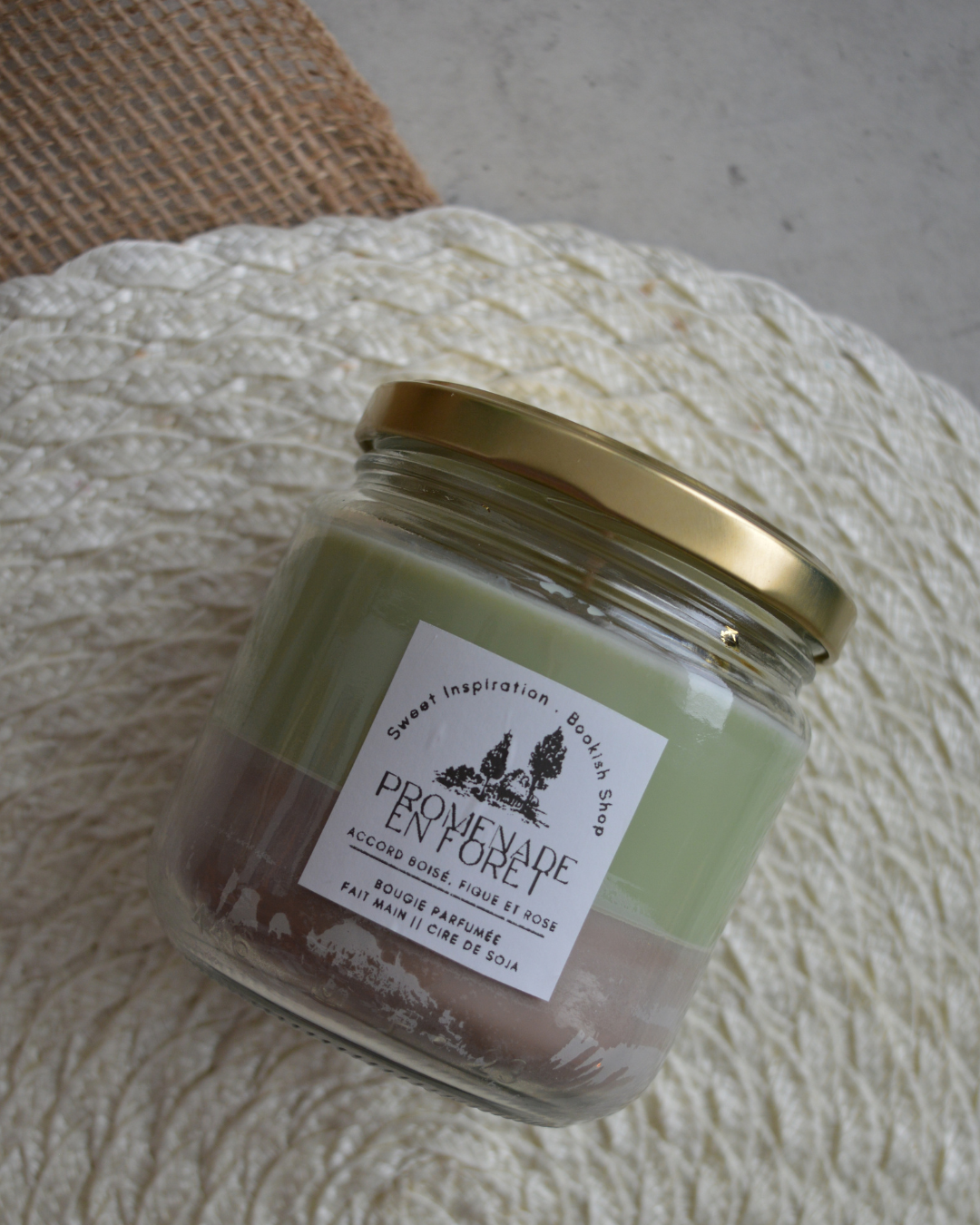 Bougie parfumée grand format Promenade en forêt