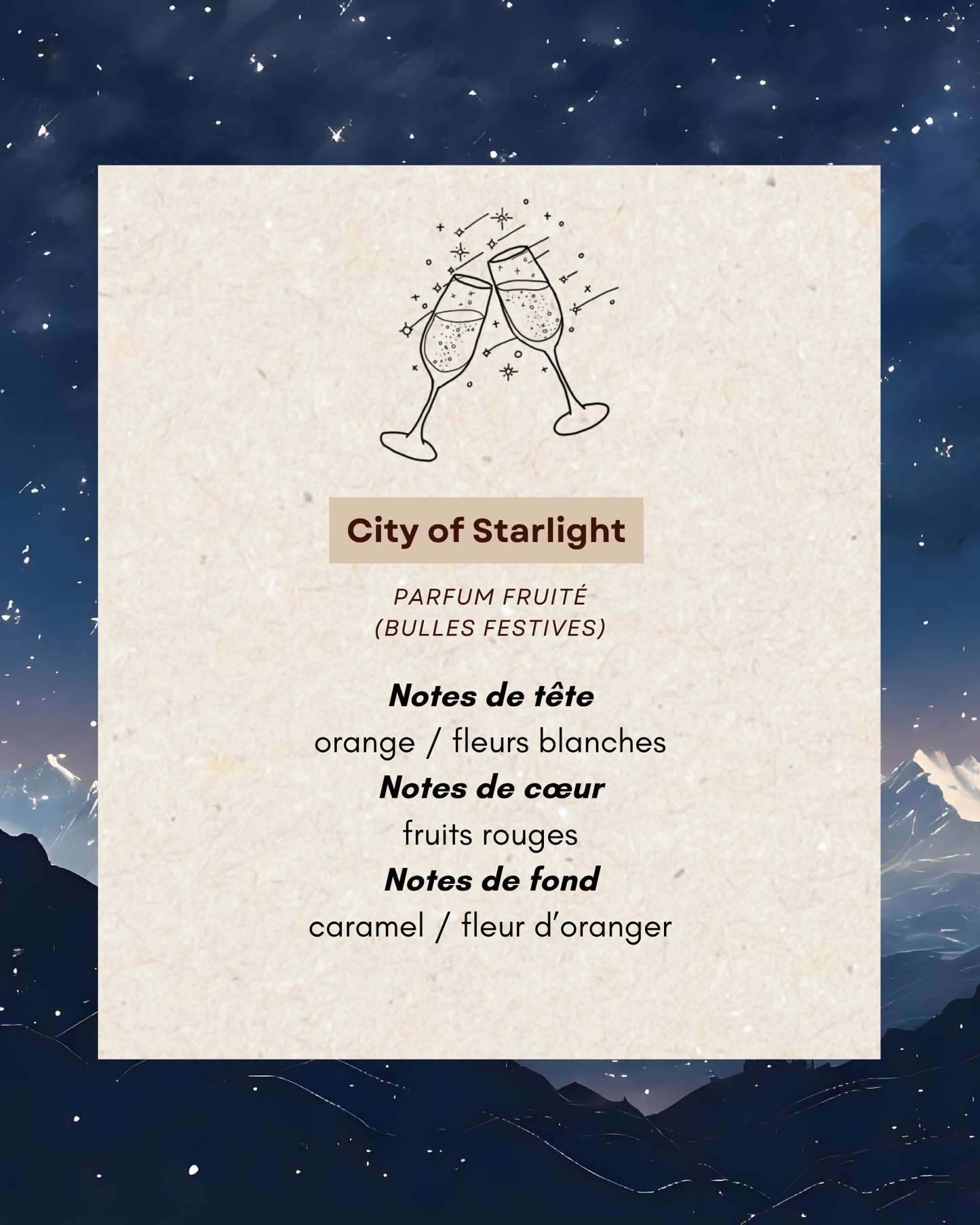 Fondant parfumé City of Starlight