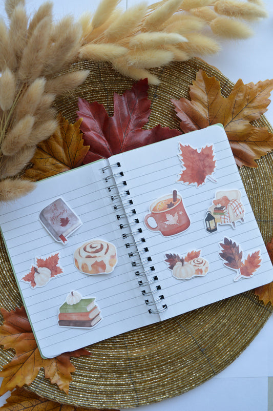 Pack 9 stickers Autumn Cozy