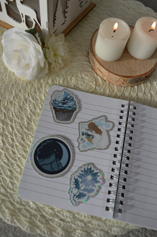 Lot 4 Stickers Starlight & Frost