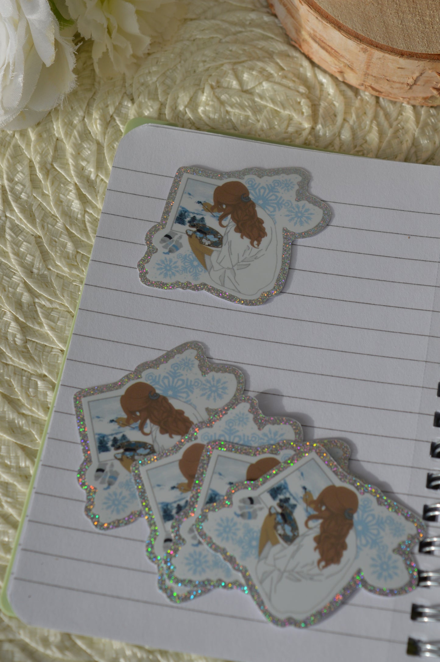 Sticker peintresse Starlight & Frost