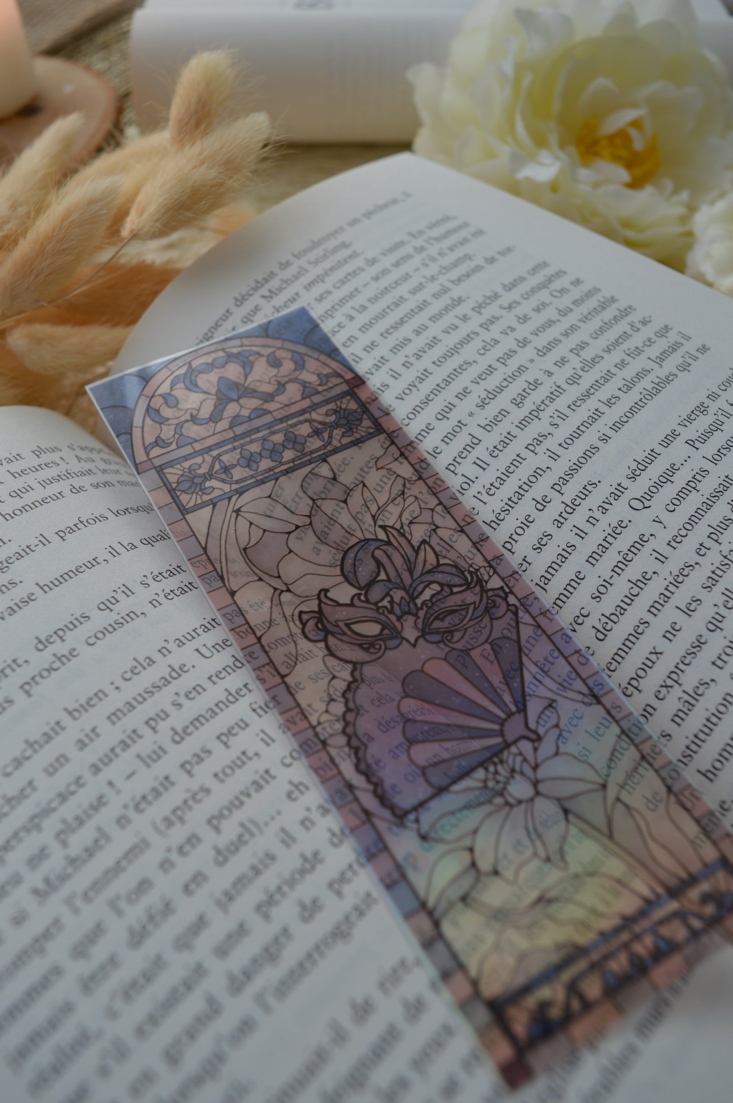 Marque-pages vitrail Sophie