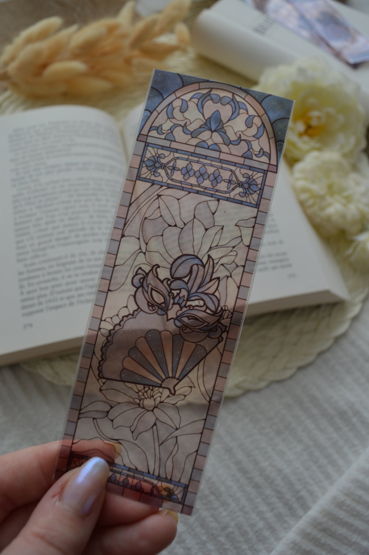 Marque-pages vitrail Sophie